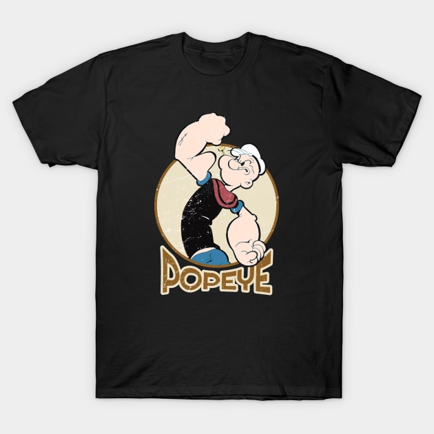 the sailor man - popeye vintage retro cartoon T-Shirt by Crocodile Store